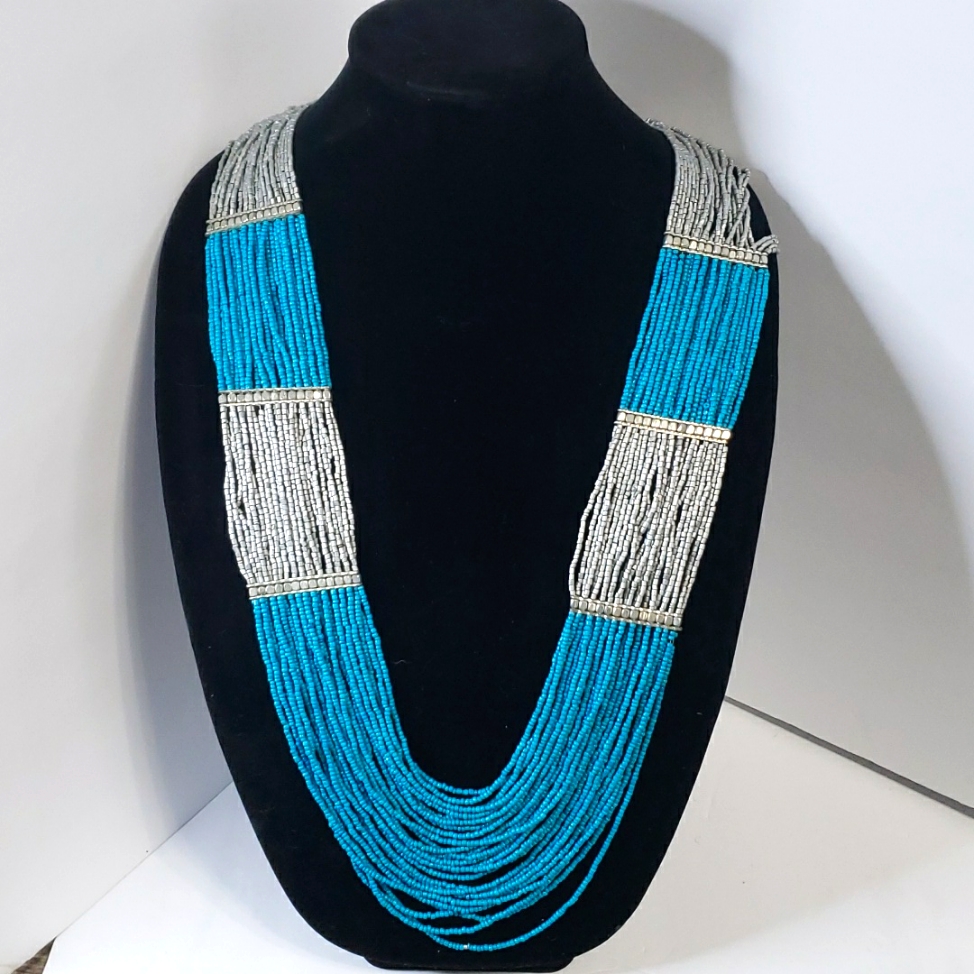 Shell Bead Statement Necklace